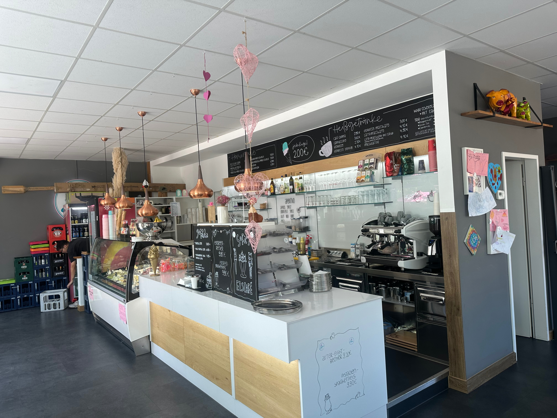 Innenraum von Sofie's Eis & Café in Bochum